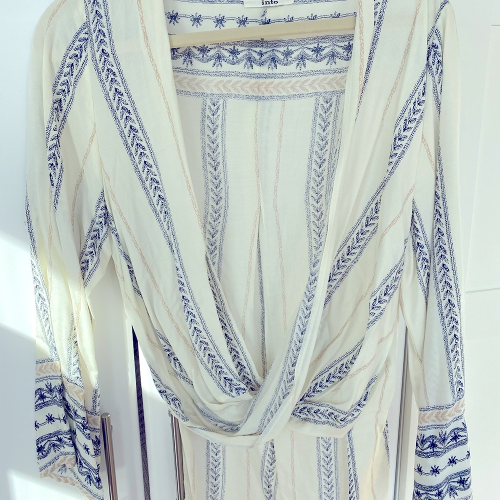 INTO Open Front Blouse